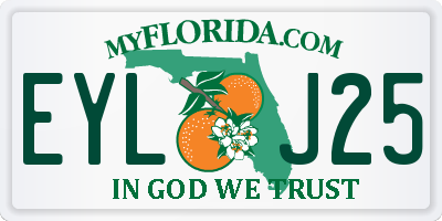 FL license plate EYLJ25