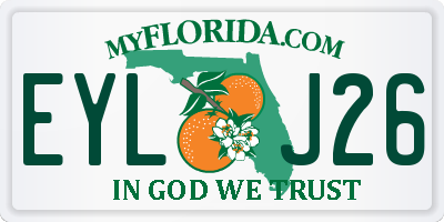 FL license plate EYLJ26