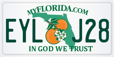 FL license plate EYLJ28