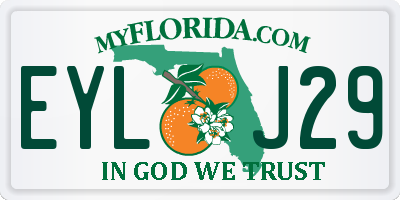 FL license plate EYLJ29