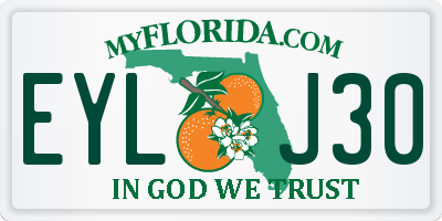 FL license plate EYLJ30