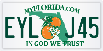 FL license plate EYLJ45