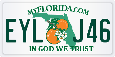 FL license plate EYLJ46