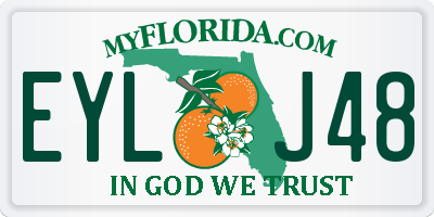 FL license plate EYLJ48