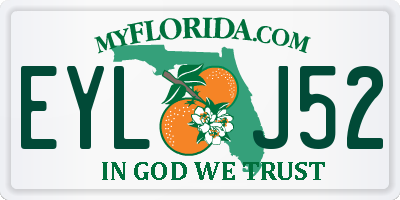 FL license plate EYLJ52