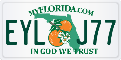 FL license plate EYLJ77