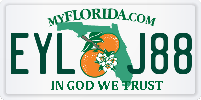 FL license plate EYLJ88