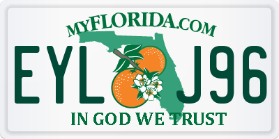 FL license plate EYLJ96