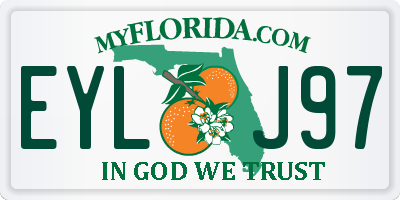 FL license plate EYLJ97