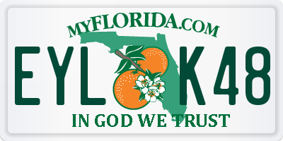 FL license plate EYLK48
