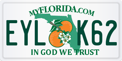 FL license plate EYLK62
