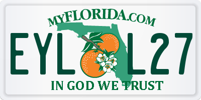 FL license plate EYLL27