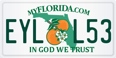 FL license plate EYLL53
