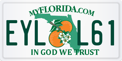 FL license plate EYLL61