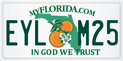 FL license plate EYLM25