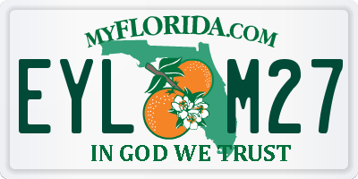 FL license plate EYLM27