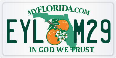 FL license plate EYLM29