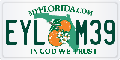 FL license plate EYLM39