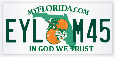 FL license plate EYLM45
