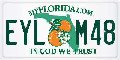FL license plate EYLM48
