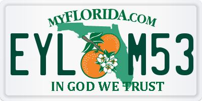 FL license plate EYLM53