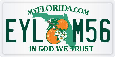 FL license plate EYLM56