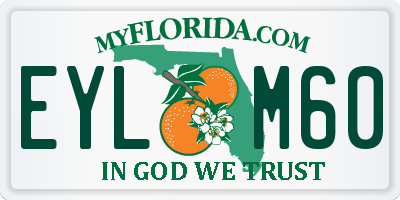 FL license plate EYLM60
