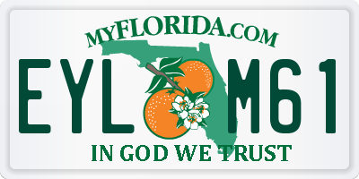 FL license plate EYLM61