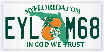 FL license plate EYLM68