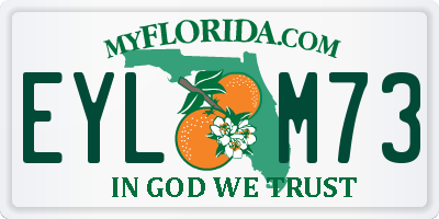 FL license plate EYLM73