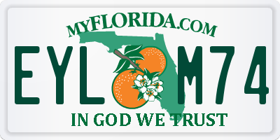 FL license plate EYLM74