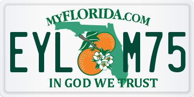 FL license plate EYLM75