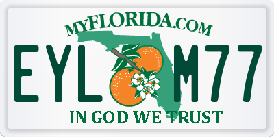 FL license plate EYLM77