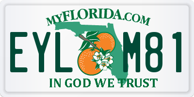 FL license plate EYLM81