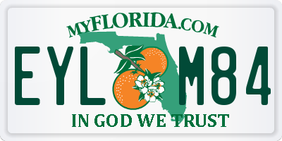 FL license plate EYLM84
