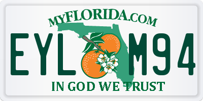 FL license plate EYLM94