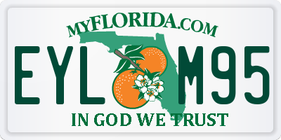FL license plate EYLM95