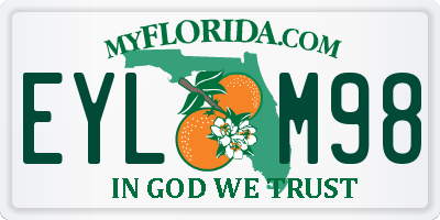 FL license plate EYLM98