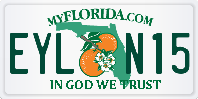 FL license plate EYLN15