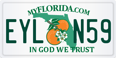 FL license plate EYLN59