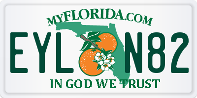 FL license plate EYLN82