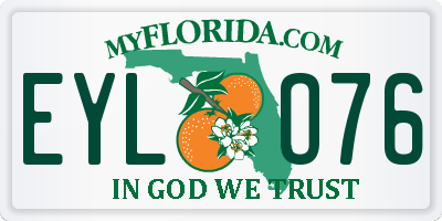 FL license plate EYLO76