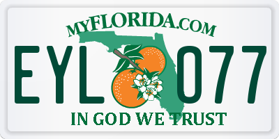 FL license plate EYLO77