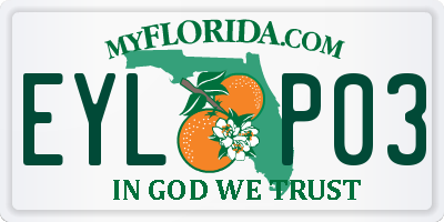 FL license plate EYLP03