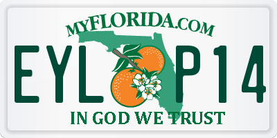 FL license plate EYLP14