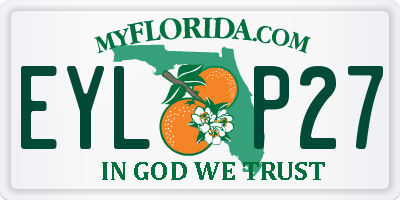 FL license plate EYLP27