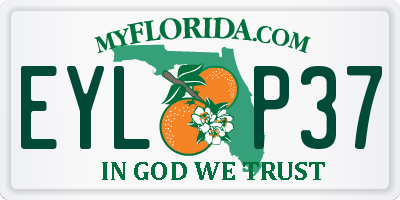 FL license plate EYLP37