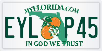 FL license plate EYLP45