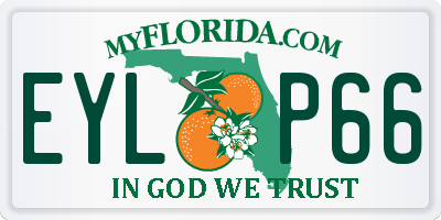 FL license plate EYLP66
