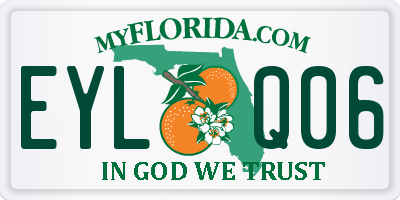 FL license plate EYLQ06